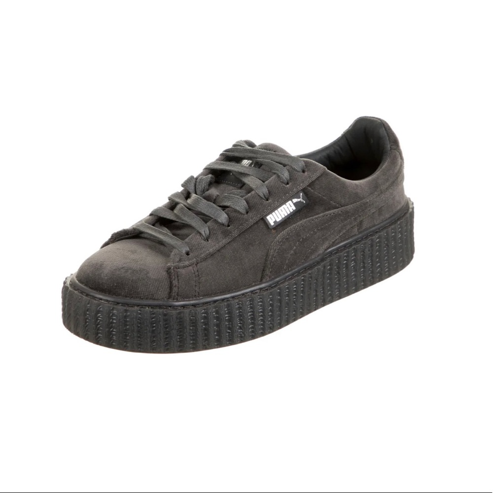 Fenty x Puma Suede Low Top Sneakers
Grey
Round-Toes